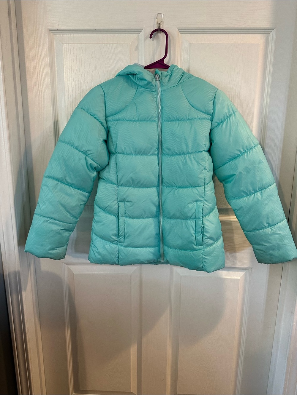 wonder nation Mint Green Hooded Puffer Jacket